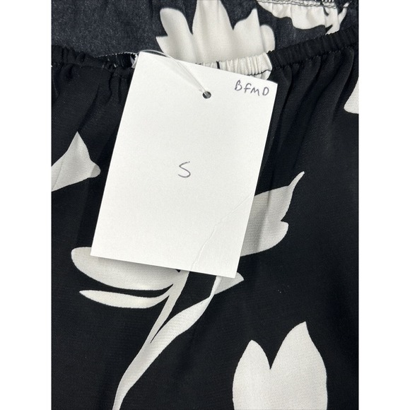 Hyfve Dress Womens Size Small Black White Yellow Flowers Ruffles Summer Sun Cute - Picture 11 of 13